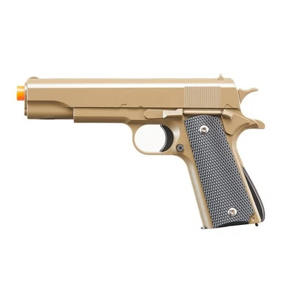 UKARMS G13T 1911 Style Metal Spring Airsoft Pistol Dark Earth 330 FPS - Image 1 of 4