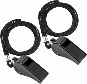 2PCS Sports Whistles with Lanyard, Loud Crisp Sound Whistle Ideal for Coaches - Picture 1 of 8