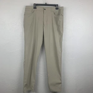 Lululemon ABC Hose Herren 38 x 32 Beige Slim Fit Five Pocket Freizeit Golf Wandern - Bild 1 von 5