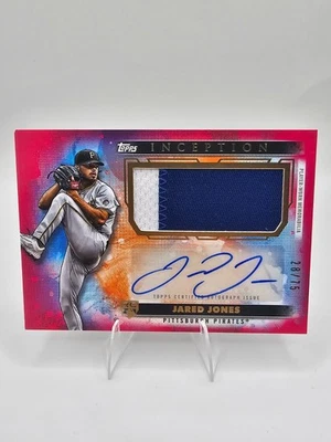 2024 Topps Inception Jared Jones RC Auto Patch Pirates Rookie /75 RC AU RPA - Image 1 of 2