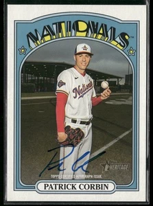 Autógrafos Topps Heritage 2021 #ROA-PC Patrick Corbin Real One - Imagen 1 de 2