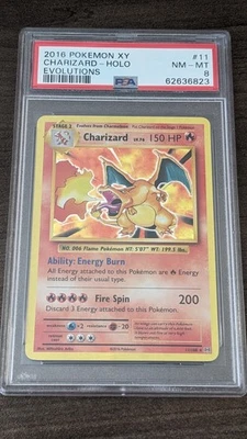 CHARIZARD 2016 Pokemon #11/108 PSA 8 NM-MINT EVOLUTIONS - Image 1 of 2