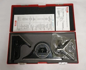 SPI 12" 4 Pc Combination Square SAE & MM MSC 64004658 Hardened Steel - Picture 1 of 9