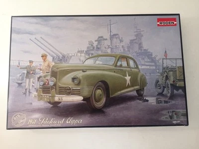 1941 Packard Clipper WWII U. S. Army Staff Car Kit Roden Scala 1/35 -B39 - Immagine 1 di 4