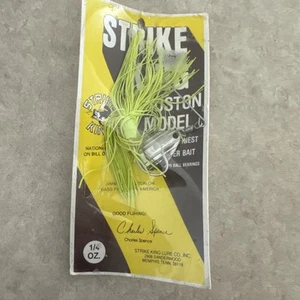 Vintage Sealed Strike King Lure Co Inc Houston Model 1/4 Oz Spinner Bait - Picture 1 of 2