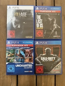 Sony PlayStation 4/5 Spiele Sammlung / The Last Of Us 2, Black Ops 3, Village… - Bild 1 von 3