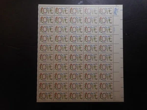 Scott 1951, 20 cent, Love, Sheet - Picture 1 of 2