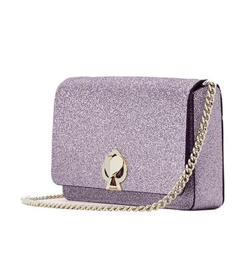 Bandolera Kate Spade New York Nicola Twistlock Lila Brillante Cartera-En-Cadena Foto 1 de 4