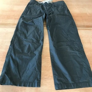 Vuori Ripstop Wide Leg Pants Women S Gray Mid Rise Tie Waist Pocket Athleisure - Picture 1 of 14