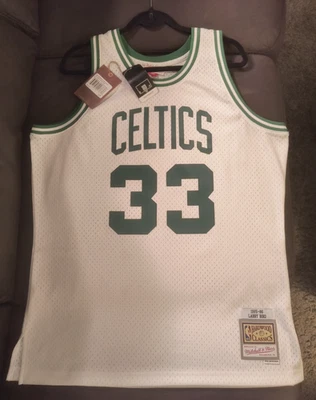 Camiseta Mitchell & Ness Larry Bird Boston Celtics Swingman - Blanca - L - Nueva Foto 1 de 4