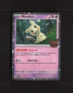 Mimikyu 037/091 Paldean Fates Cosmos Holo Raro Holo Tarjeta Pokémon Casi Nuevo - Imagen 1 de 10