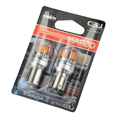 NEU 2x OSRAM 9456Y PY21W LED Auto Blinker 12V 2.5W Gelb W5W Ersatz - Bild 1 von 2