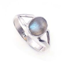 Natural Blue Labradorite Ring 925 Sterling Silver Jewelry Handmade Gift Ring