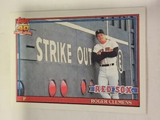 1991 Topps #530 ROGER CLEMENS Boston Red Sox