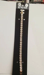 Tennis Bracelet Cubic Zirconia 6mm Stainless Steel ENCour Culture goldtone - Picture 1 of 8