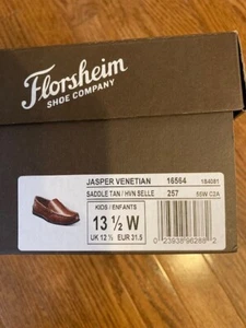 Boy's Florsheim Shoes, Size 13.5 W - Picture 1 of 5