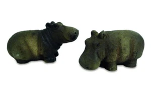 The Alps 010 624K Hippopotamus 5 Cm 2 Pieces Resin Decorative Figure - Picture 1 of 1
