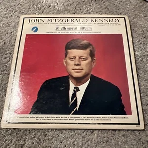 JFK John Fitzgerald Kennedy A Memorial Album LP Vinyl Record 1963 Vintage! - Picture 1 of 3