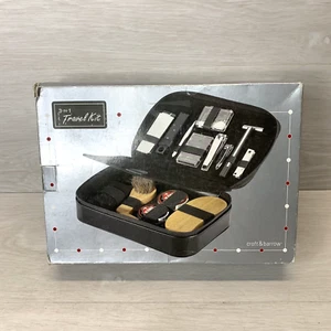 Travel Bag Men's Grooming Clippers, Razor, Shoe Care, Brush, Croft & Barrow New - Picture 1 of 13