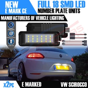2x VW SCIROCCO 18 SMD LED Number Plate Light Units CANBUS ERROR FREE 2008-17 - Picture 1 of 10