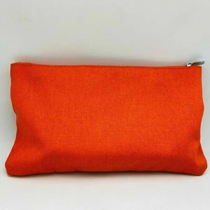 Origins Makeup Bag Cosmetic Case Pouch Orange - NEW - Picture 1 of 6