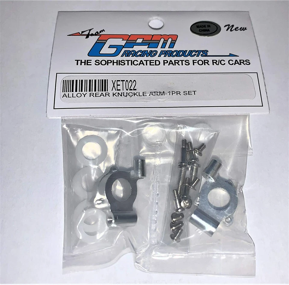 Xmods RC Truck Parts GPM XET022 SILVER Alloy Rear Knuckle Arm Aluminum Upgrade - Image 1 of 1