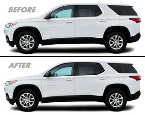 Superposición de apagón de eliminación de cromo para recorte de ventana Chevy Traverse 2018-23 - Imagen 1 de 5