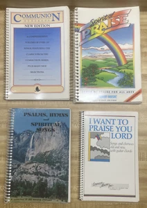 Psalms Hymns Spiritual Songs 1980’s Spiral Music Vintage Lot 4 Praise Communion - Picture 1 of 24