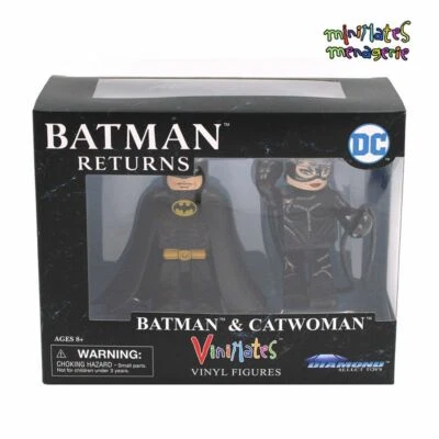 Vinimates Batman Returns Movie Batman & Catwoman Vinyl Figure (Keaton, Pfeiffer) - Image 1 of 4