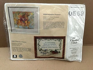 Vintage 1989 Palomino Prancer Horse Creative Circle Kit 0559 - Picture 1 of 12