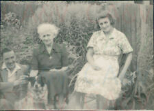 1951 Cleethorpes Ivy Auntie Louise Family Garden Original Photo 3.2x2.2" AAA