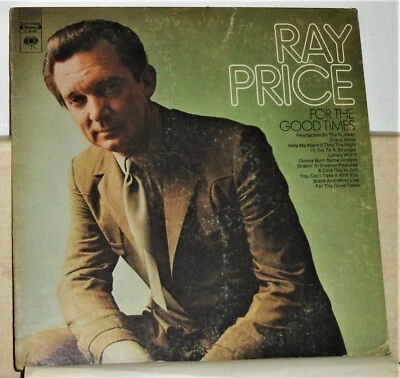Ray Price - For the Good Times - 1970 Stereo Vinyl LP Record Album - Image 1 of 2