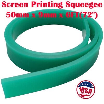USA 6FT 72  Silk Screen Printing Squeegee Blade 70 DURO Polyurethane Rubber • 32.31€
