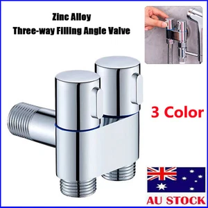1-In-2-Out Dual Control Valve, 1-In-2-Out Washing Machine and Toilet Faucet - Picture 1 of 17