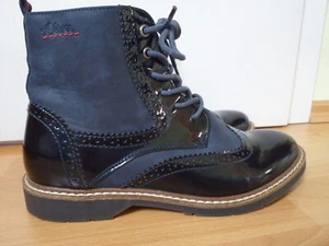 „s.Oliver“ Stiefel Boots Gr.39 Budapester Muster dunkelblau - Bild 1 von 11