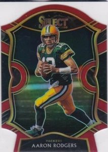 AARON RODGERS Die-Cut RARE RED PRIZMS $$ VARIATION Select Football Card PACKERS! - Picture 1 of 2