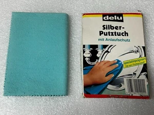 Paño de limpieza y pulido de plata de 14x11 pulgadas para joyería cubiertos Delu paño de limpieza de plata - Imagen 1 de 10
