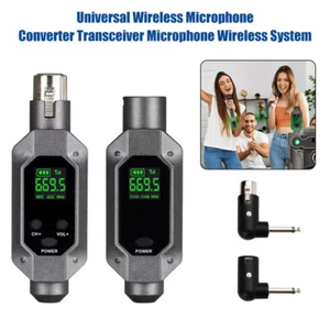 Kabelloser XLR Sender Empfänger für dynamisches Mikrofon Audio Mixer Lautsprec - Bild 1 von 18