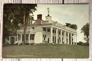 Washington's Home Mt. Vernon, Virginia Architecture Historic Postcard - Picture 1 of 2