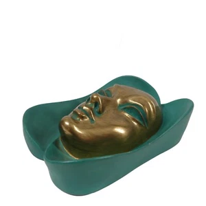 Achatit sehr seltene WANDMASKE Design Peter Ludwig 50er Jahre - Bild 1 von 6