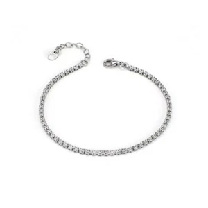 BOCCADAMO TENNIS BRACCIALE DONNA IN ARGENTO CON ZIRCONI BIANCHI BR592 - Foto 1 di 4