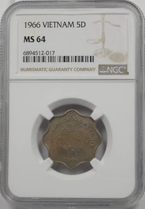 Vietnam 1966 5 Dong NGC MS64 NG2077 combine shipping - Picture 1 of 2