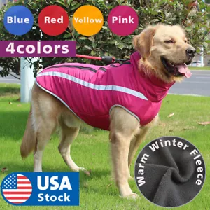 Wasserdicht Winter Hundewärmermantel Westenjacke Hund warme Kleidung gepolstert Große Hunde - Bild 1 von 29
