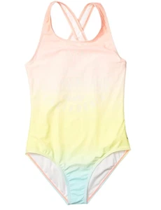 Lucky Brand Girls One-Piece Swimsuit Katrina Blue Tint Medium (8/10) - Picture 1 of 1