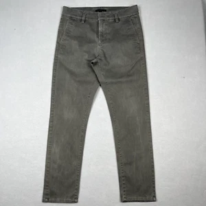 Pantalones chinos John Varvatos para hombre 34x29 gris oscuro cónicos browery ajustados preppy - Imagen 1 de 17