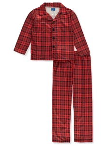 Tuff Guys Boys' 2-Piece Coat Style Pajamas Color: navy Size: 2t - Picture 1 of 5