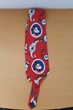 Vanness Handmade Disney Mickey Mouse Red Neck Tie
