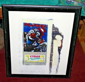 Litografía Circo Italiano Circo Lidia Togni Nueva Jersey Shore Firmado Fecha Payaso - Imagen 1 de 10