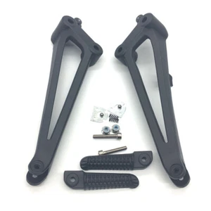 For Yamaha YZF R1 2009-2014  Passenger Black Rear Foot Pegs Rest Bracket - Picture 1 of 14