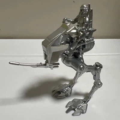 Star Wars Titanium Series Republic AT-RT Walker Clone Micro Die Cast SILVER - Image 1 of 4